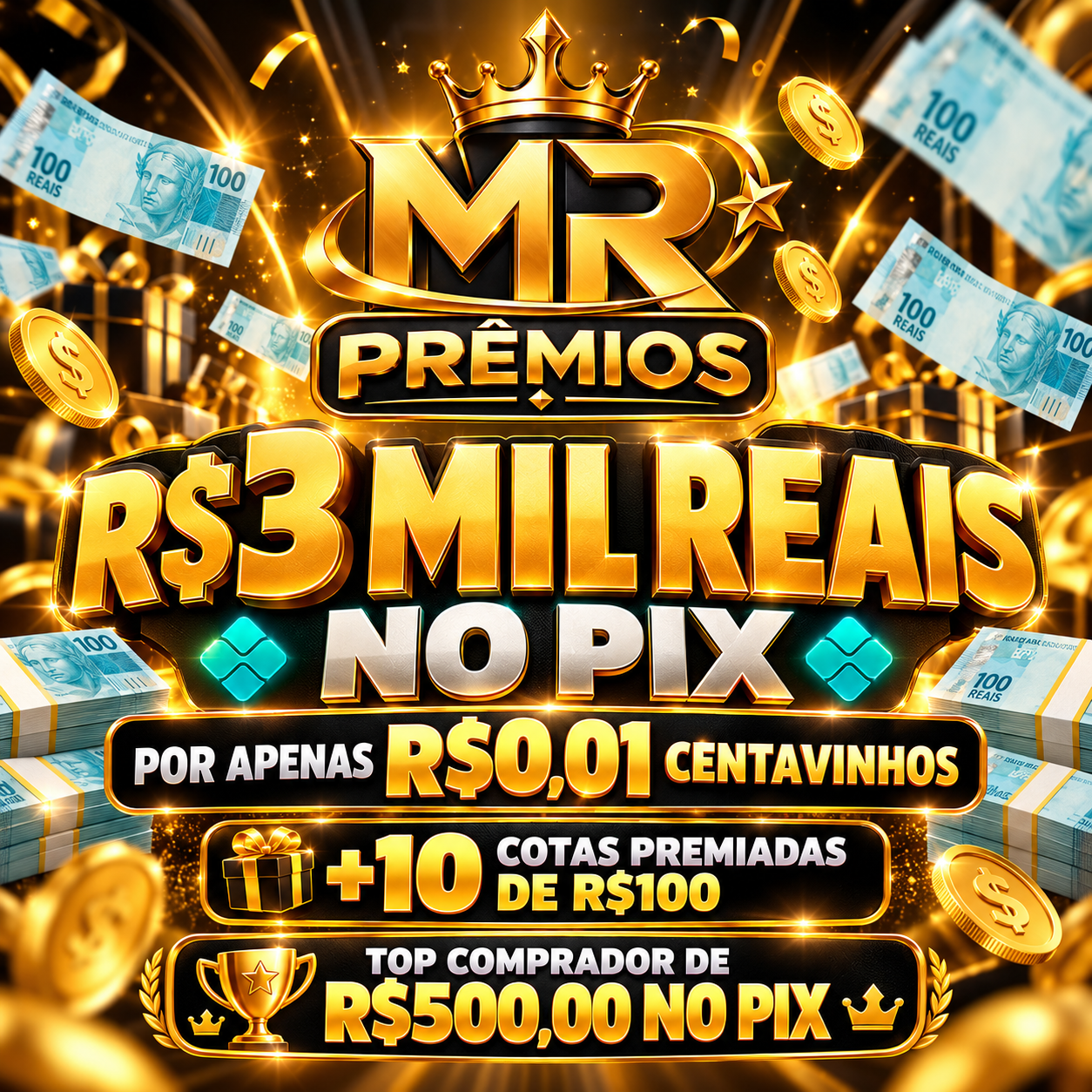 R$3 MIL REAIS NO PIX